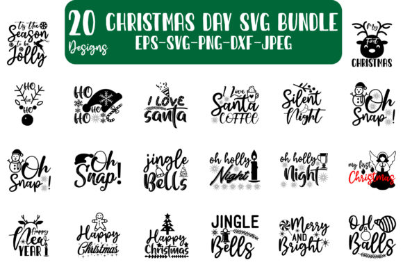Christmas CUTE and FUNNY SVG Bundle: Graphics for Crafts & Local Branding