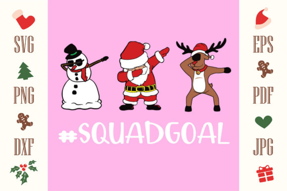 CHRITSMAS Squad Goal Funny SVG File