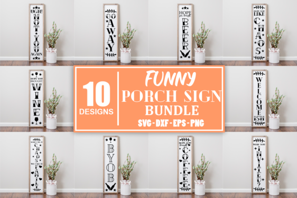 Fun Porch Sign Graphics for Local Business Branding