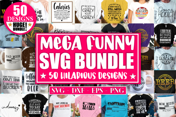 Funny Mega Bundle Graphics for Crafts