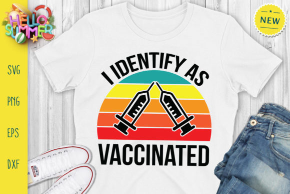 Vaccinated Svg for Embroidery